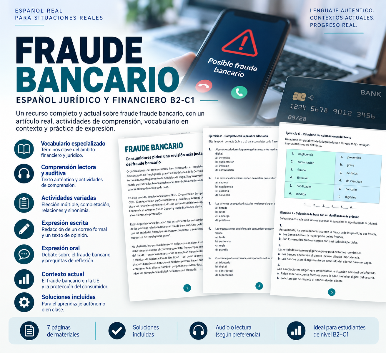 Fraude bancario. Español jurídico y financiero C1 3 Fraude bancario. Español jurídico y financiero C1 - Image 2