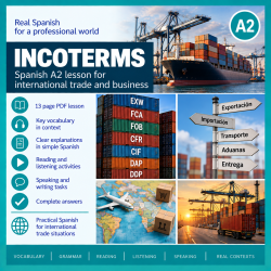 Incoterms. Business Spanish A2 Lesson + Answers (PDF)