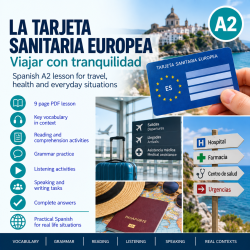 Tarjeta Sanitaria Europea. Spanish A2 Lesson with Answers (PDF)