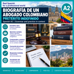BiografÃa de un abogado colombiano | Spanish A2 Pretérito Indefinido Practice