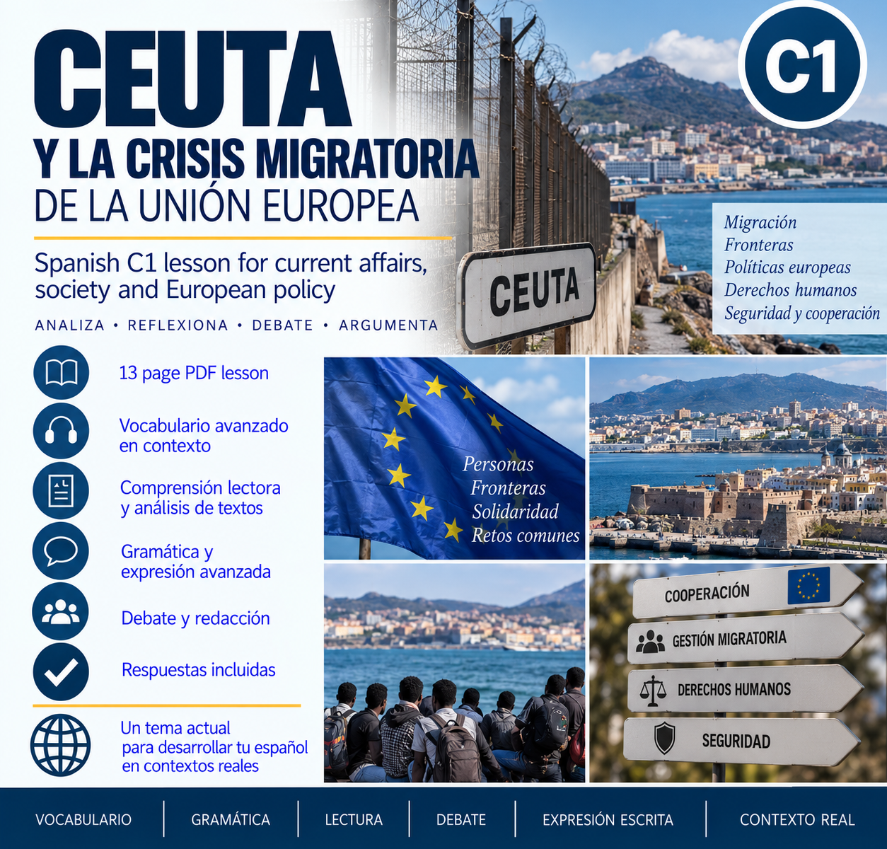 Ceuta y la crisis migratoria de la Unión Europea: lección de español C1 + respuestas (PDF) 1 ChatGPT Image Sep 16 2026 08 56 43 AM
