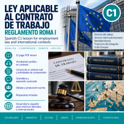 Ley aplicable al contrato de trabajo: Reglamento Roma I, español jurÃdico C1 + respuestas (PDF)