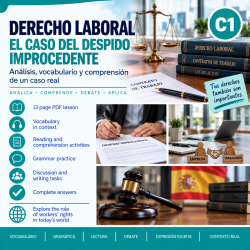 Derecho laboral: el caso del despido improcedente. Español jurídico C1 + respuestas (PDF)