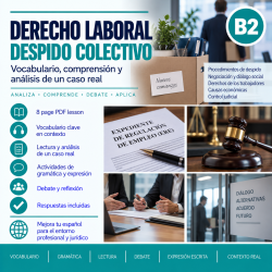 Derecho laboral: el despido colectivo – Español jurídico B2