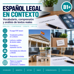 Español legal en contexto. Español jurÃdico B1+