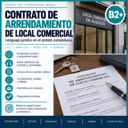 Contrato de arrendamiento de local comercial. Español jurÃdico B2 C1