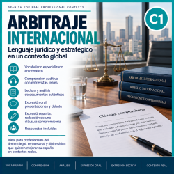 Arbitraje internacional. Futuro del subjuntivo. Español jurÃdico C1