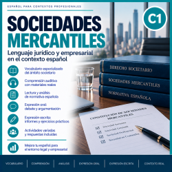 Sociedades mercantiles. Español jurídico C1