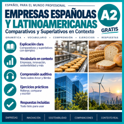 Empresas españolas y latinoamericanas | Spanish A2 Lesson on Comparatives and Superlatives