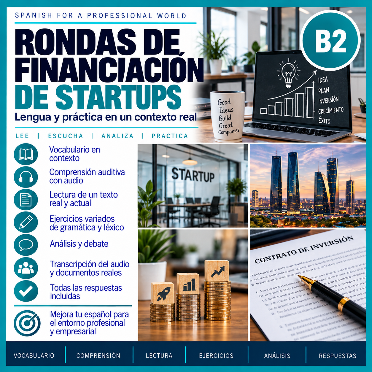 Rondas de financiación de startups | Spanish B2 Lesson on Verbal Periphrases 2 Rondas de financiación de startups | Spanish B2 Lesson on Verbal Periphrases