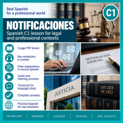 Litigios. Notificaciones | Spanish C1 Legal Spanish Listening and Vocabulary Lesson