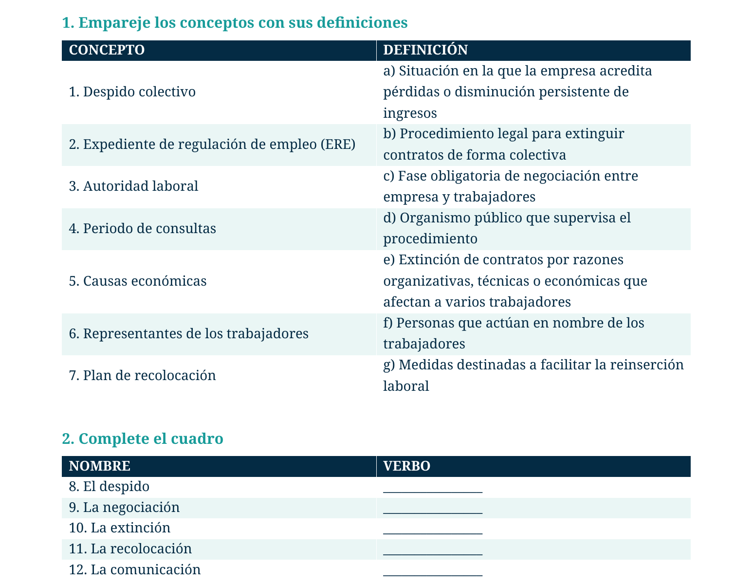 Derecho laboral despido colectivo preview page 1