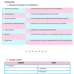 Derecho laboral: el caso del despido improcedente. Español jurÃdico C1 + respuestas (PDF)
