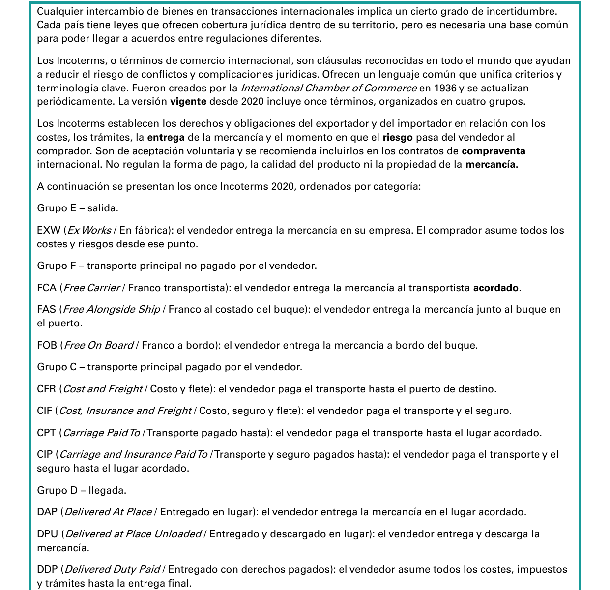 incoterms first page