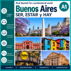 ¿Dónde está Buenos Aires? | Spanish A1 Lesson on Places, Descriptions and SER, ESTAR and HAY