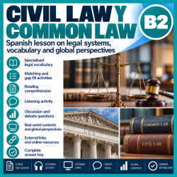 Civil Law y Common Law | Legal Spanish B2 Lesson with Listening