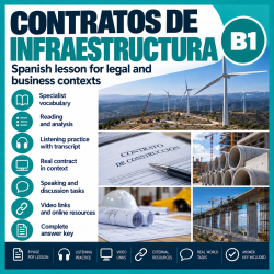 Contratos de infraestructura | Legal Spanish B1 Lesson with Listening