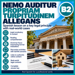 Nemo auditur propriam turpitudinem allegans | Legal Spanish B2 Lesson