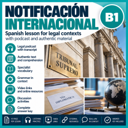 Notificación internacional | Spanish B1 Lesson with Podcast and Interactive Links